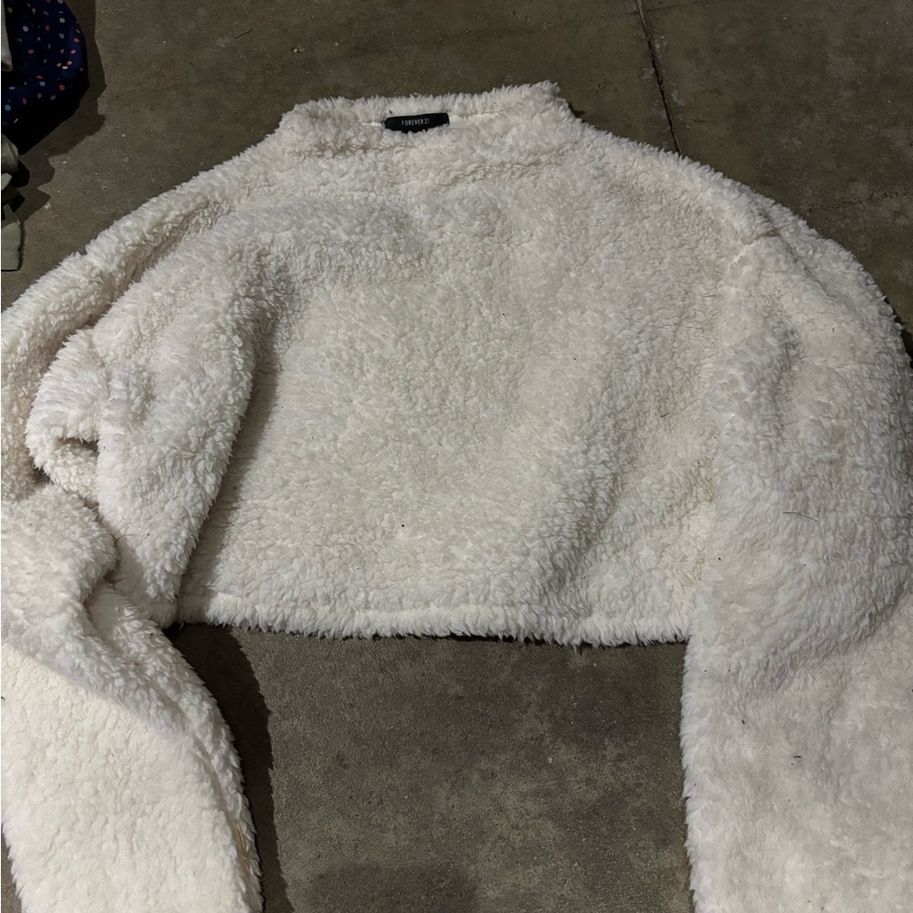 Women's Cozy White Sherpa Jacket